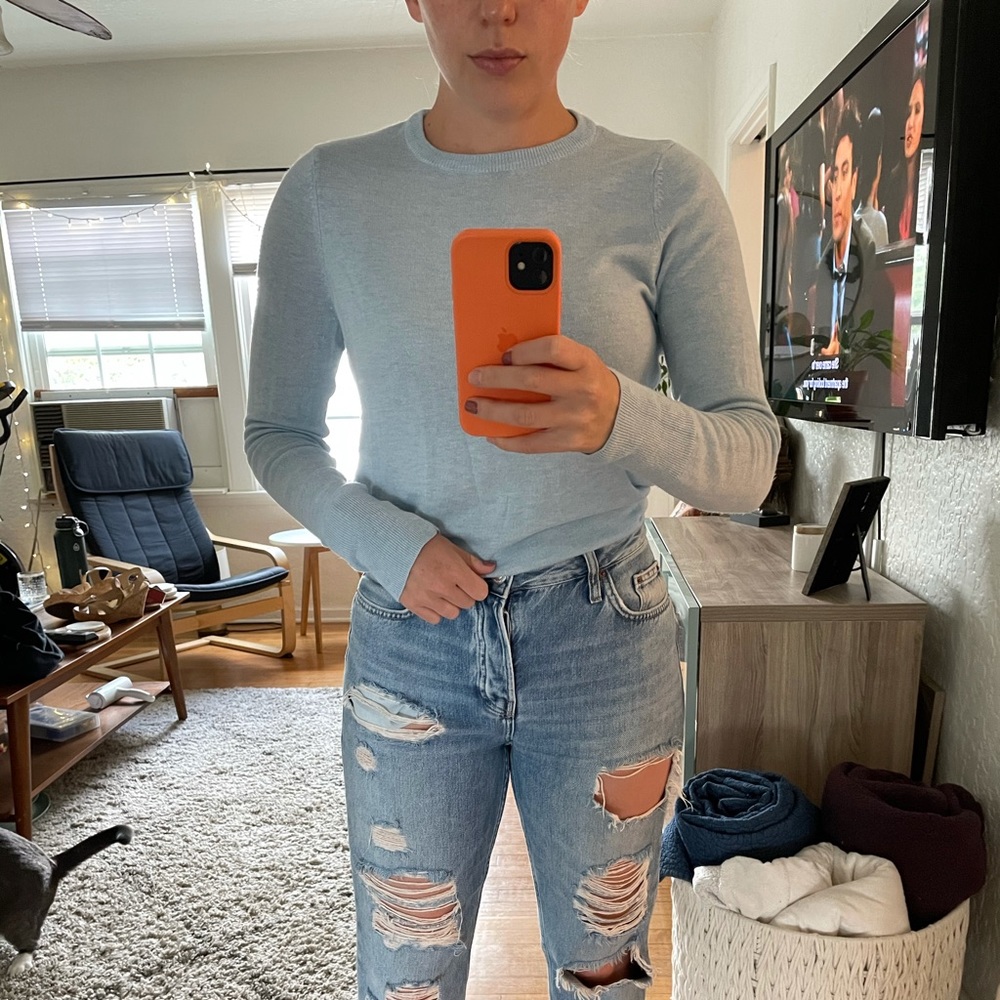 Blue sweater